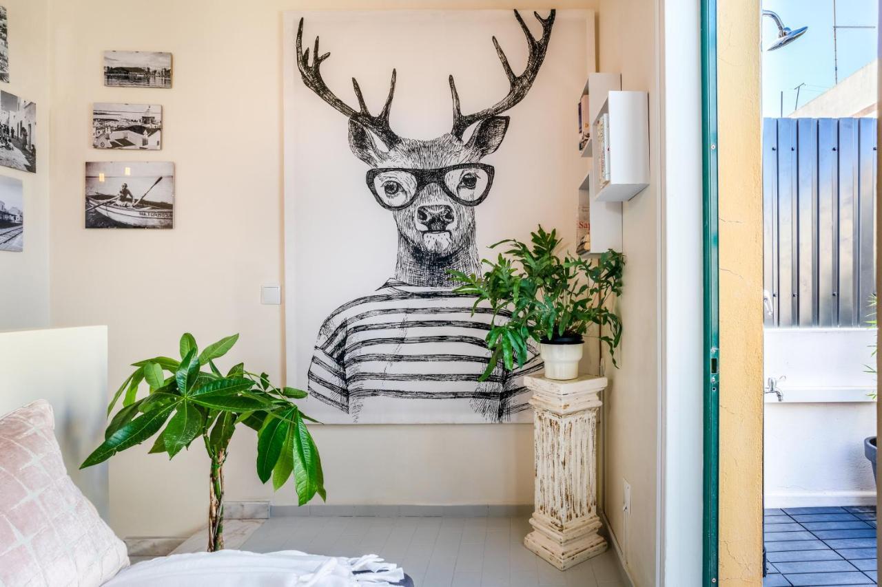 Olhão Arty Vintage Townhouse With Rooftop Shower & Sun Loungers מראה חיצוני תמונה